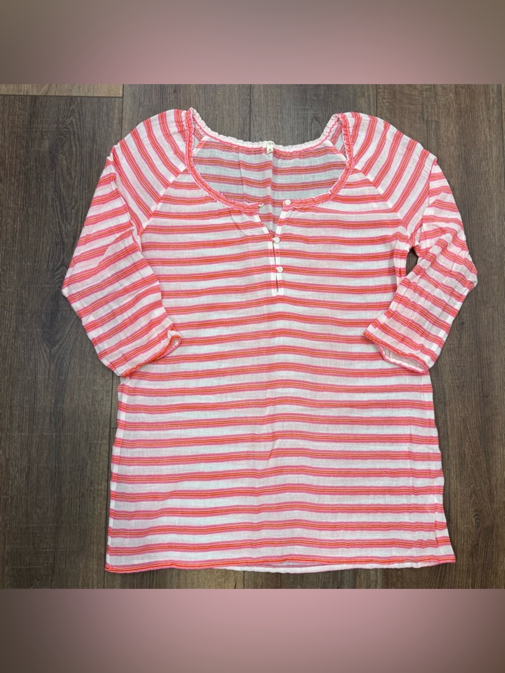 J. Crew cotton striped tunic swim cover up lightweight